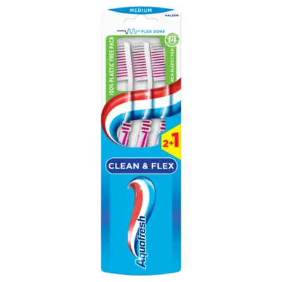 pdp-image-Aquafresh Clean & flex medium tandenborstel