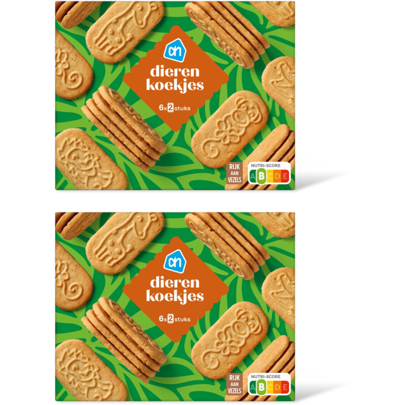 AH Dierenkoekjes 2-pack