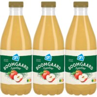 Een afbeelding van AH Boomgaard appelsap 3-pack