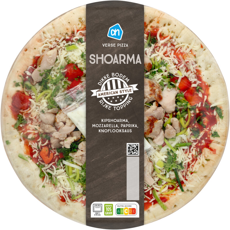 AH Verse pizza Amerikaanse stijl shoarma