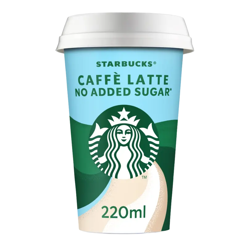 Starbucks Caffè latte no added sugar ijskoffie