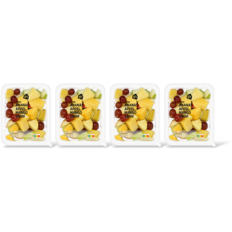 AH Verse ananas, appel, mango en druif 4-pk