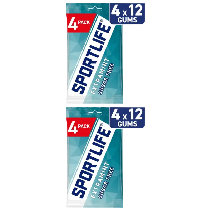 Sportlife Extramint sugar free gums 8-pack