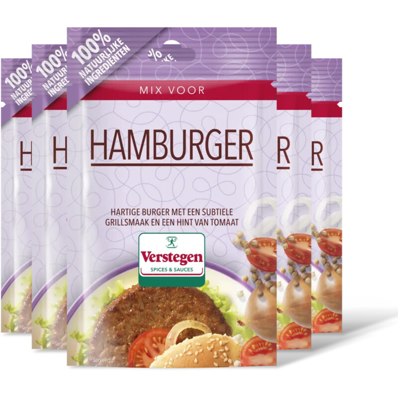 Verstegen Kruidenmix voor hamburger 5-pack