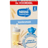 Een afbeelding van Nestlé Pyjamapapje vanille 6m+ 3x voordeel