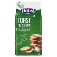 Haust Toast en chips knoflook