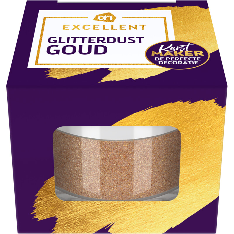 Een afbeelding van AH Excellent Glitterdust goud