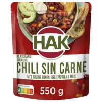 Hak Chili sin carne schotel