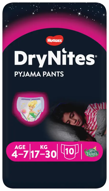 DryNites Pyjama Pants Disney Frozen 17- 4-7 Age 10 Stuks