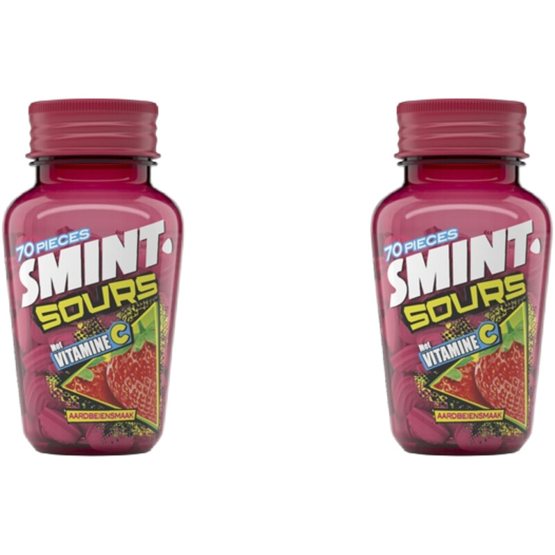 Een afbeelding van Smint Sours Strawberry 2-pack