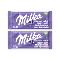 Milka Chocoladereep alpenmelk 2-pack