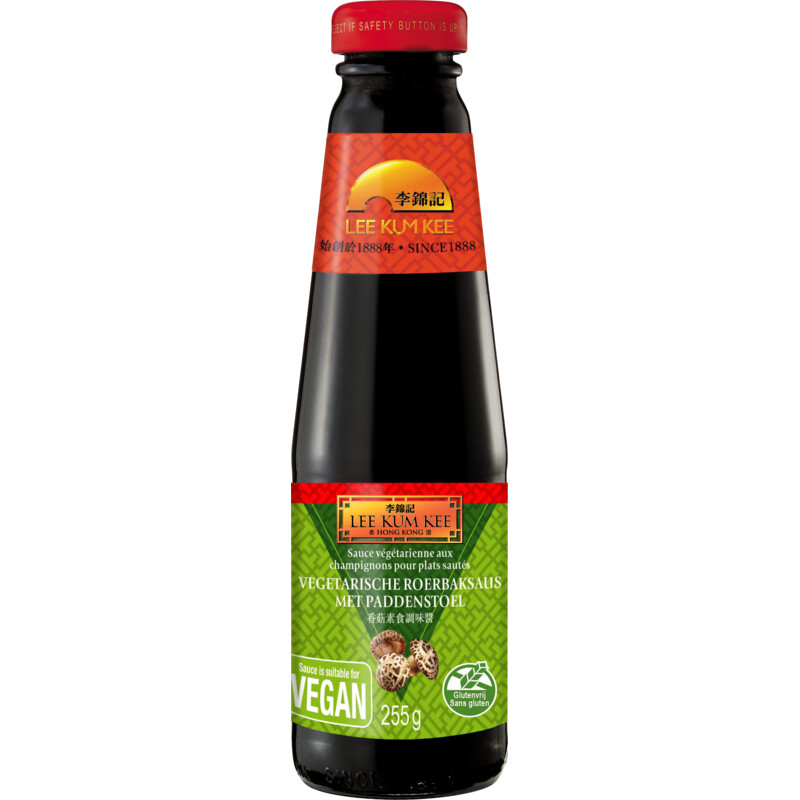 Een afbeelding van Lee Kum Kee Vegetarische roerbaksaus met paddenstoel