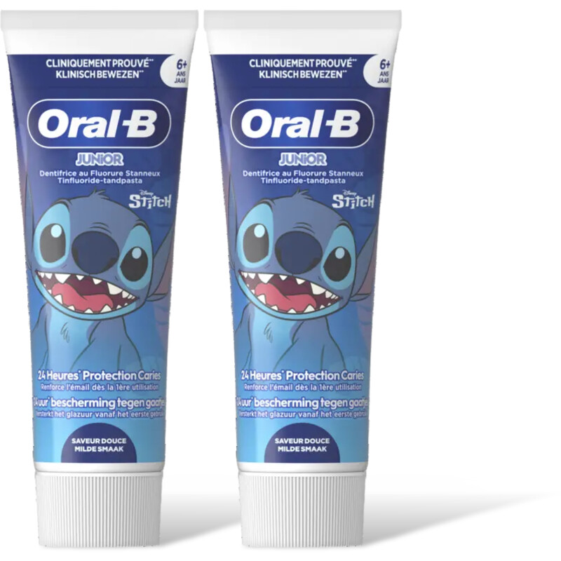 Oral-B Pro junior tandpasta 6-12 jaar 2-pack