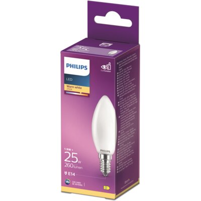 pdp-image-Philips Led fil kaars mat E14 25W