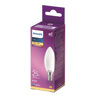 pdp-image-Philips Led fil kaars mat E14 25W