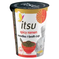 Itsu Spicy ramen noodles & broth cup