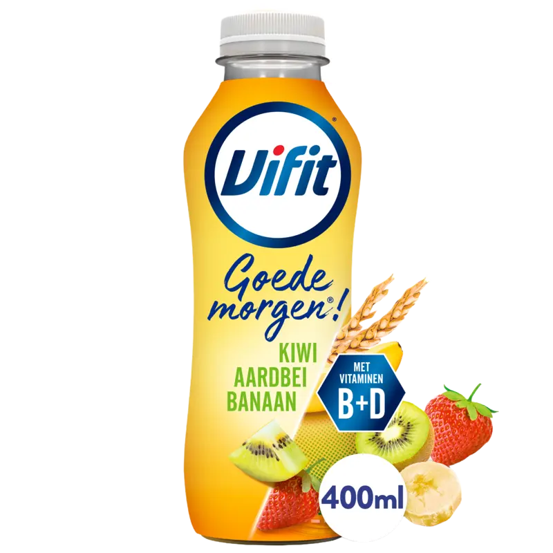 Goedemorgen! Zuiveldrink Aardbei/Kiwi/Banaan
