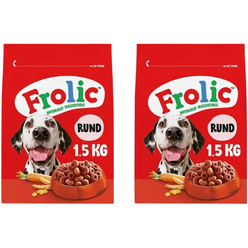 Een afbeelding van Frolic Droogvoer Rund 2-pack