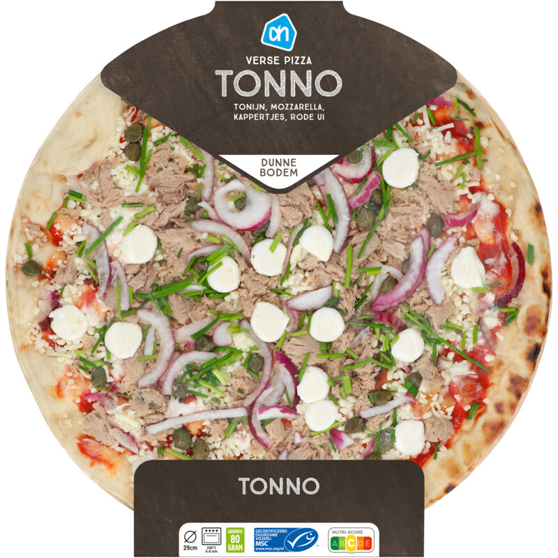 Een afbeelding van AH Verse pizza tonno