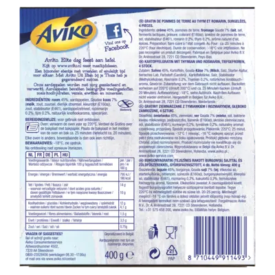 pdp-image-Aviko Aardappel gratin met tijm & rozemarijn