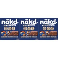 Nakd Blueberry muffin bars 3-pack