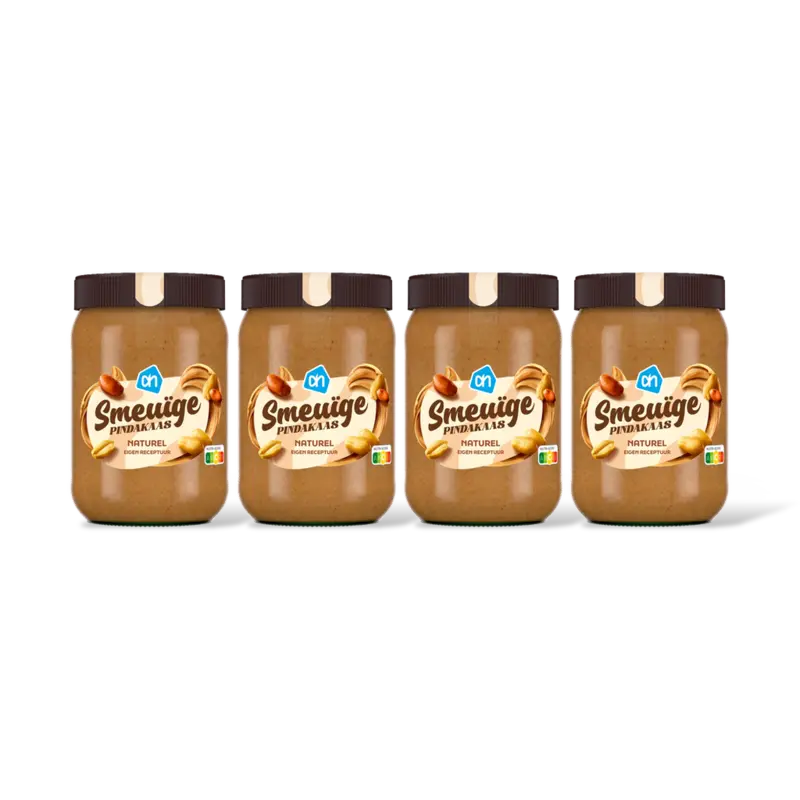 AH Smeuige pindakaas 4-pack