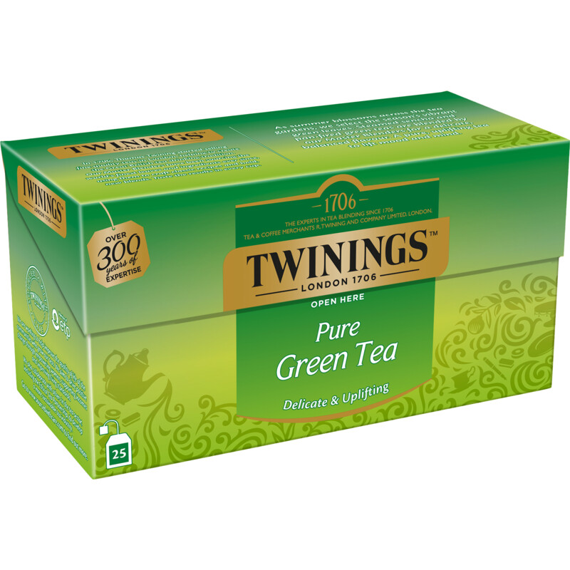 Een afbeelding van Twinings Green tea pure