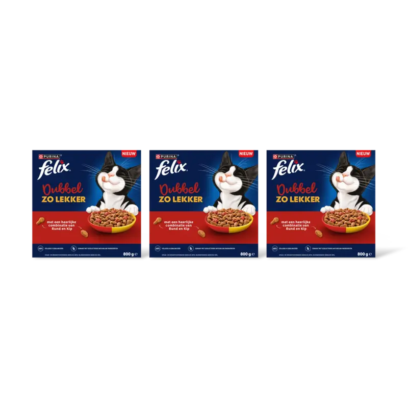 Felix Dubbel zo lekker rund en kip 3-pack