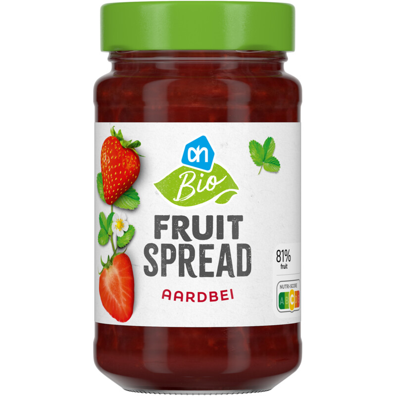 Een afbeelding van AH Biologisch Aardbei fruitspread