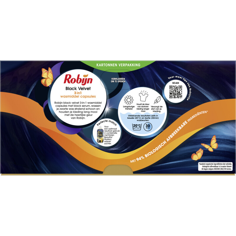Een afbeelding van Robijn Wascapsules black velvet