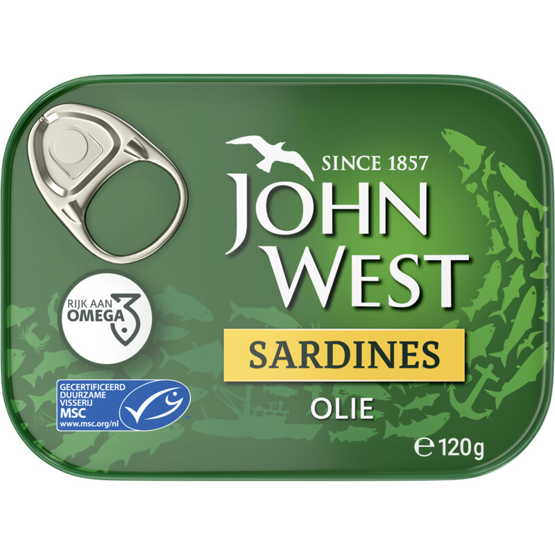 Een afbeelding van John West Sardines olie