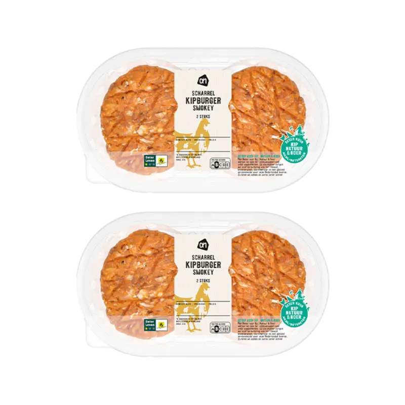 AH Scharrel smokey kipburger 2-pack