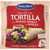 Santa Maria Tortilla wraps met volkorentarwe 6x larg