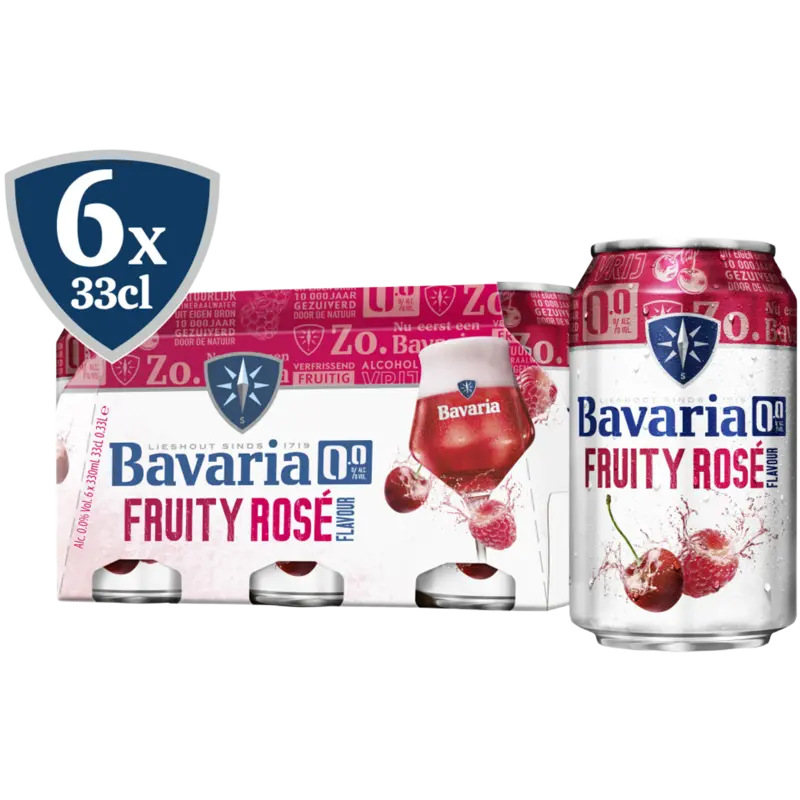 0.0% Fruity rosé 6-pack