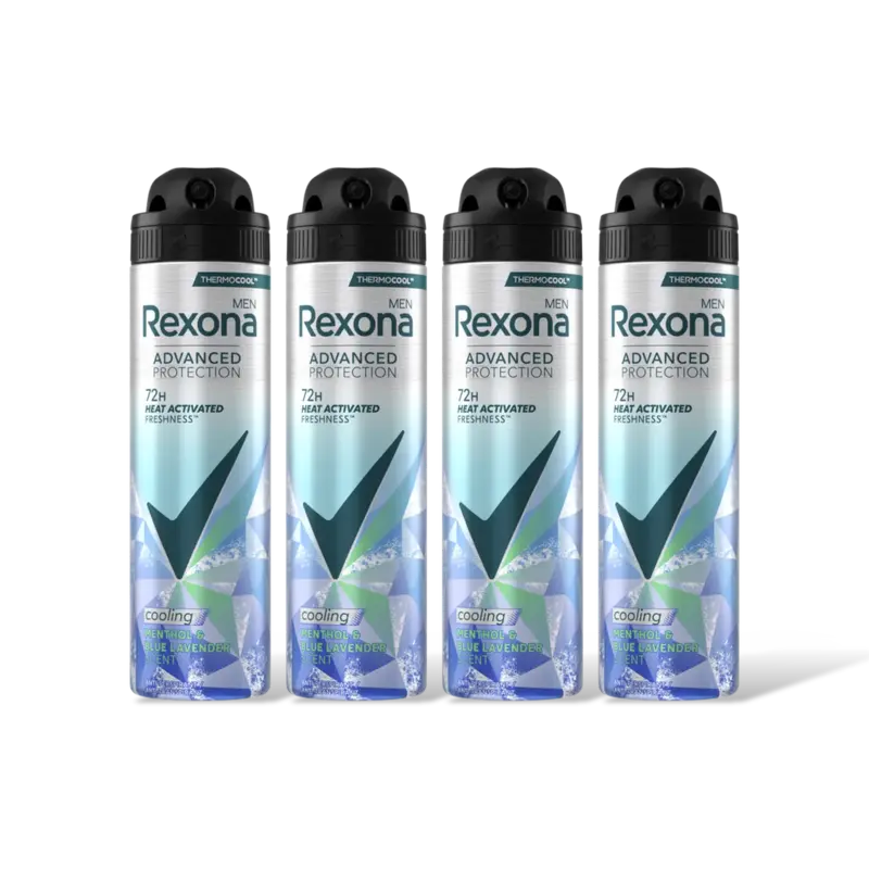 Rexona Men cooling menthol & lavender 4-pack