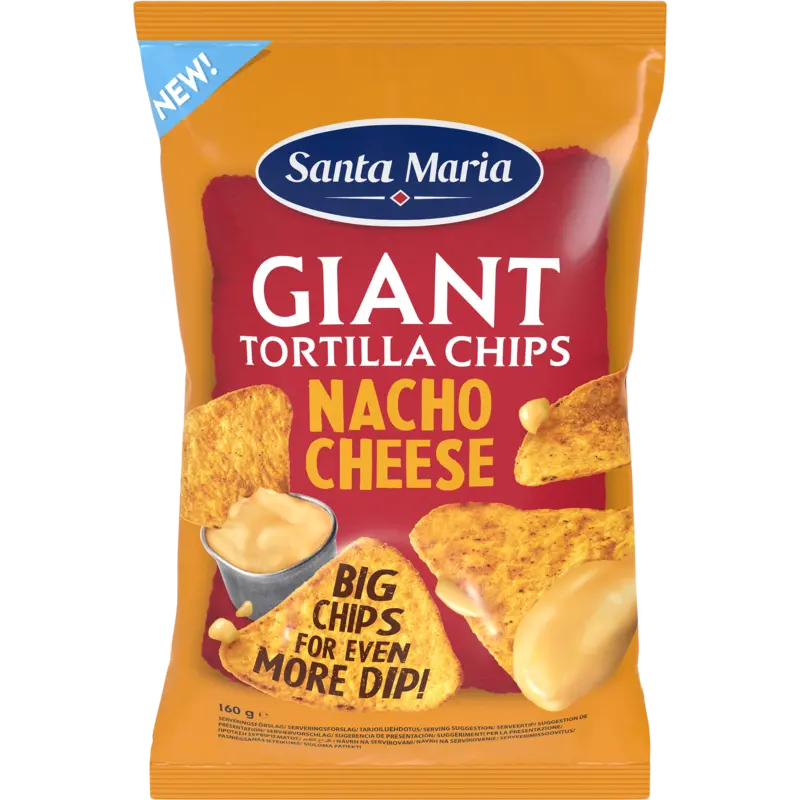 Giant tortilla chips nacho cheese
