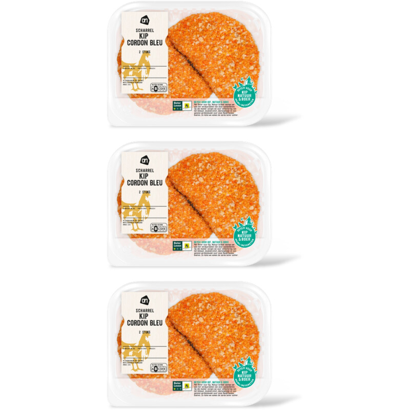 AH Scharrel kip cordon bleu 2 stuks 3-pack