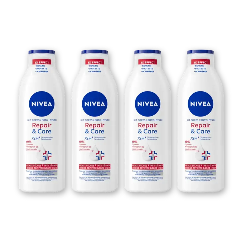 NIVEA Bodylotion repair & care 4-pack