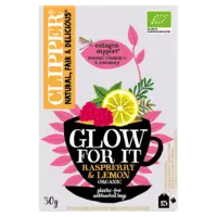 Clipper Glow for it raspberry & lemon