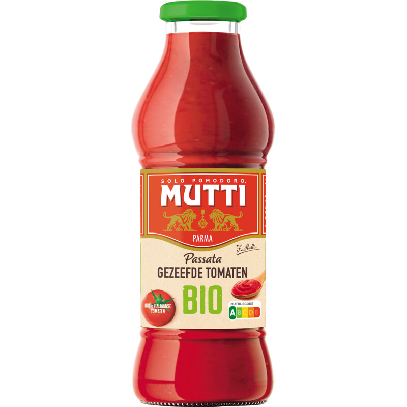 Een afbeelding van Mutti Passata gezeefde tomaten bio