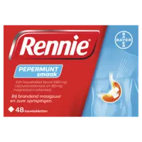 Rennie Pepermunt smaak kauwtabletten
