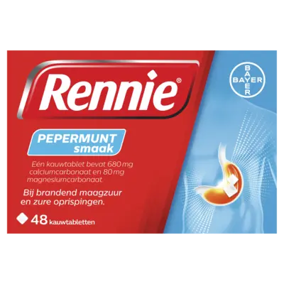 pdp-image-Rennie Pepermunt smaak kauwtabletten