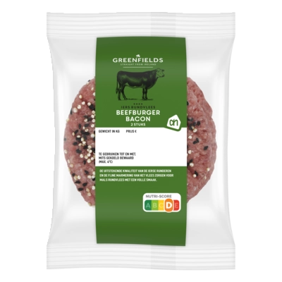 pdp-image-AH Greenfields Beefburger bacon 2 stuks