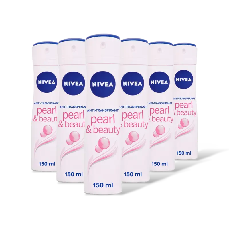 NIVEA Pearl/beauty anti transpirant spray 6pk