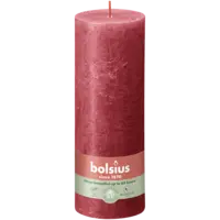 Bolsius Rustieke kaars 19cm rood