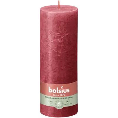 pdp-image-Bolsius Rustieke kaars 19cm rood