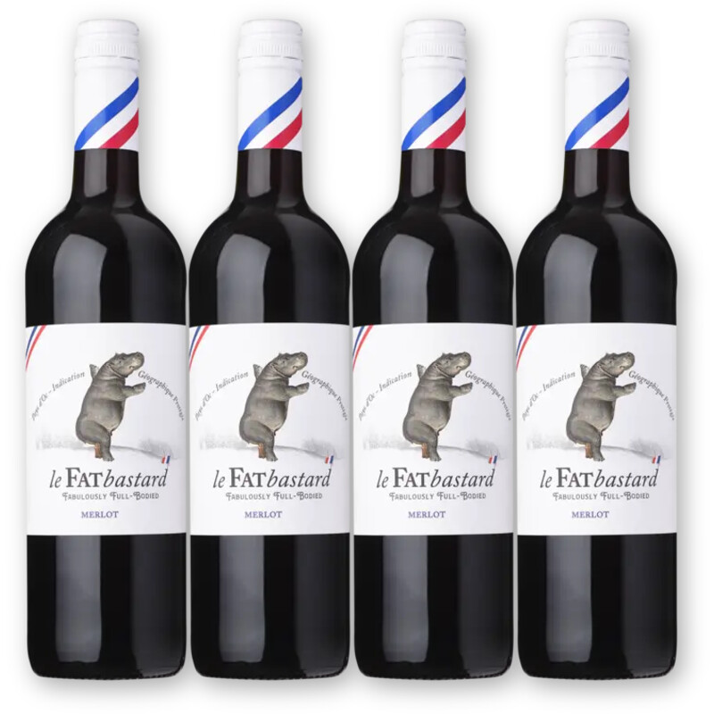 Fat bastard Fat bastard Merlot 4 flessen