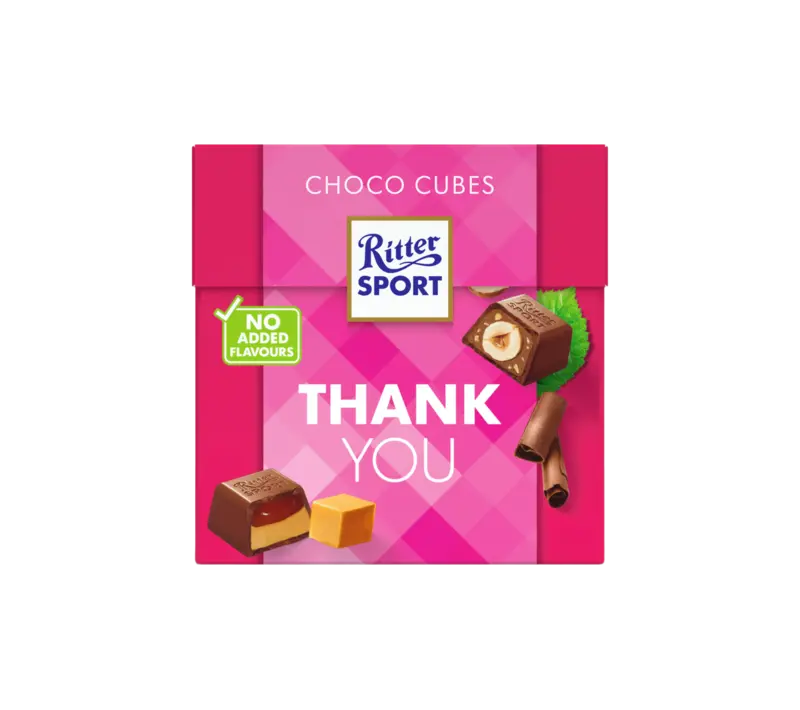 Ritter Sport Choco cubes thank you