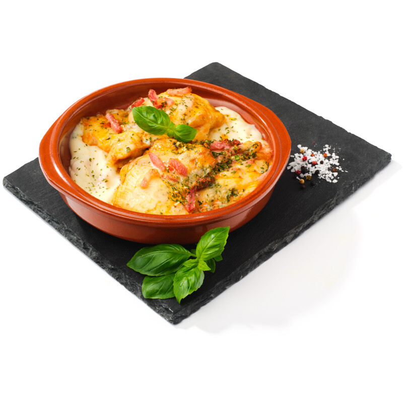 Een afbeelding van AH Scharrel kipovenschotel kip carbonara