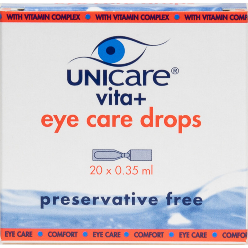 Een afbeelding van Unicare Vita+ eye care drops